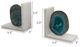 A & B Home 2-Piece Green/White Agate and Marble Bookend Set-2