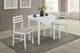 Coaster® Bucknell 3-Piece White Round Drop Leaf Dining Table Set-5