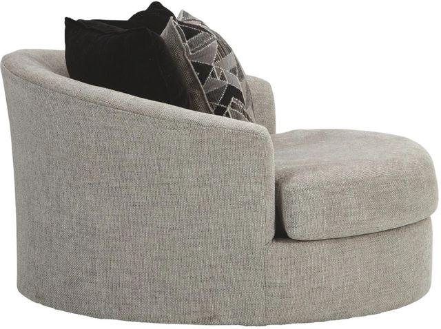 Benchcraft® Megginson Storm Oversized Round Swivel Chair-2