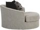 Benchcraft® Megginson Storm Oversized Round Swivel Chair-2