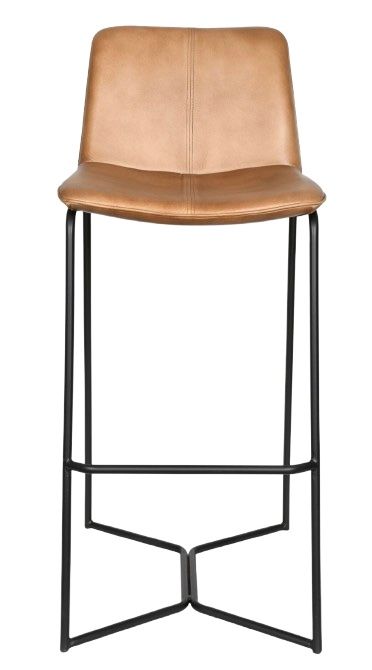 Home Trends & Design Essex Morgan Black/Handwashed Taupe Bar Stool-1