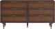 TOV Furniture Sierra Dark Brown 60" 6-Drawer Dresser-1