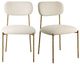 Uttermost® Capture 2-Piece Antique Gold/Off-White Dining Side Chair Set-0