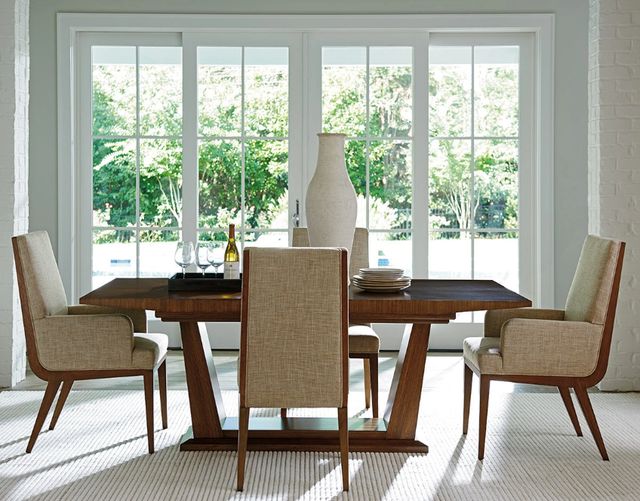Lexington Home Kitano Marino Hazelnut/Medford Upholstered Arm Chair-1