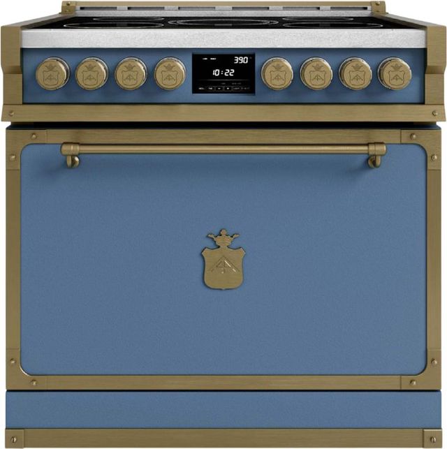 Officine Gullo Fiorentina 36" Custom Color Pro Style Induction Range with Solid Door-0