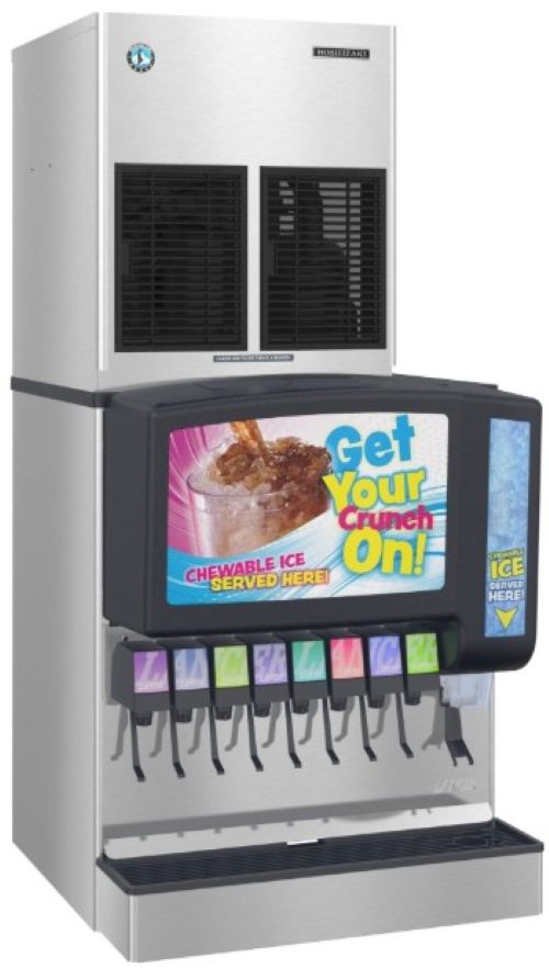 Hoshizaki Cubelet 22" 821 lb. Stainless Steel Remote-Cooled Icemaker-1