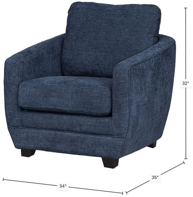 LH Home Feather Baltimo Midnight Blue Club Chair-2