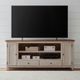 Liberty Furniture Farmhouse Reimagined Antique White/Chestnut 80" Fireplace TV Console-1