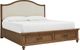aspenhome® Hensley Beige/Honey Queen Upholstered Panel Storage Bed-0