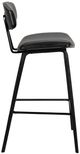 Armen Living Fox 2-Piece Black Counter Stool Set-4