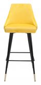 Zuo® Piccolo Yellow Bar Chair-1