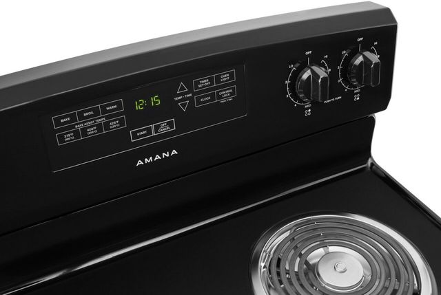 Amana® 30" Black Freestanding Electric Range-3