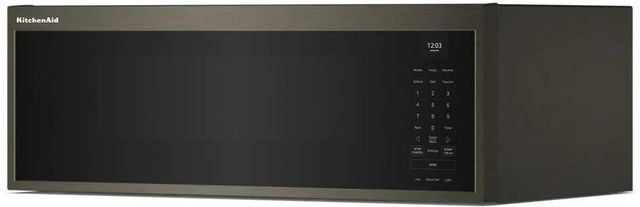 KitchenAid® 1.1 Cu. Ft. Black Stainless Steel Over The Range Microwave -9
