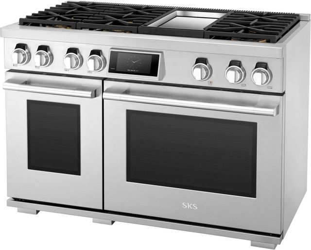 SKS 48" Stainless Steel Pro Style Natural Gas Range-2
