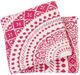 Surya Ekena Bright Pink 50"x60" Throw Blanket-1