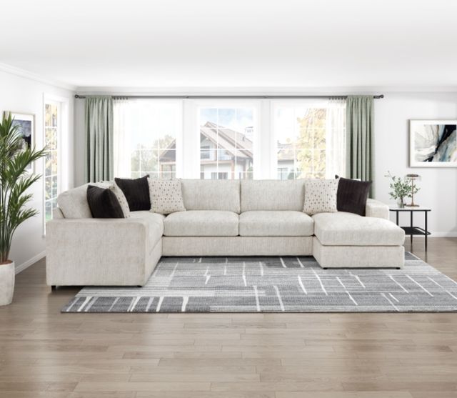 Homelegance® Solace 3-Piece Beige Left-Arm Facing Sectional and Chaise-1