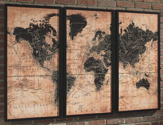 Signature Design by Ashley® Pollyanna 3-Piece Tan/Black Wall Art Set-1