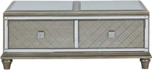 Signature Design by Ashley® Chevanna 2-Piece Platinum Living Room Table Set-1