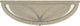 Hammary® Solstice Glass Top Demilune Sofa Table with Soft Beige Base-4