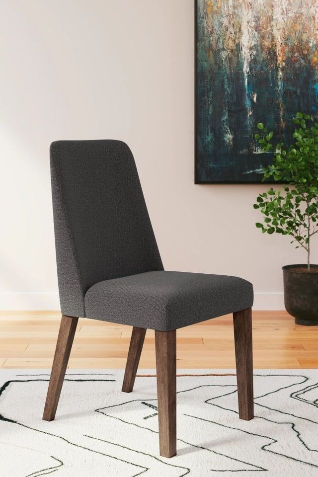 Signature Design by Ashley® Lyncott Charcoal/Brown Dining Side Chair-3