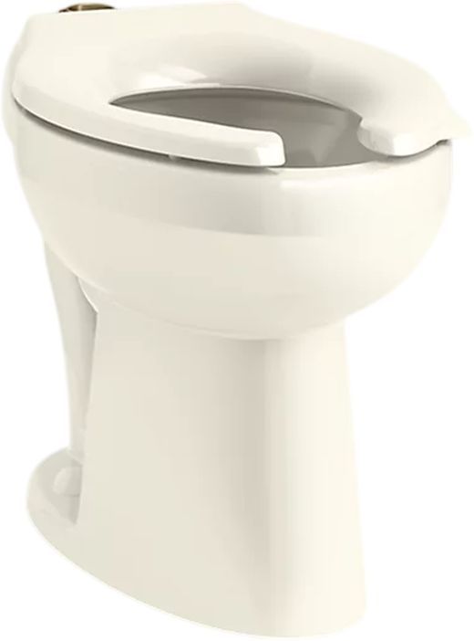 KOHLER® Highcliff™ Ultra Biscuit Floor-Mount Top Spud Flushometer Bowl-0
