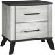 Monarch Specialties Inc. Graphite/Grey Nightstand-0