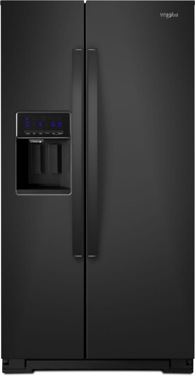 Whirlpool® 20.6 Cu. Ft. Black Counter Depth SideBySide Refrigerator