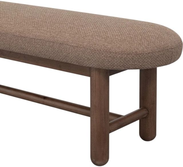 Modus Furniture Astor Claystone Upholstered Dining Bench-4