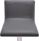 Armen Living Crystal Gray/White Adjustable Height Stool-3