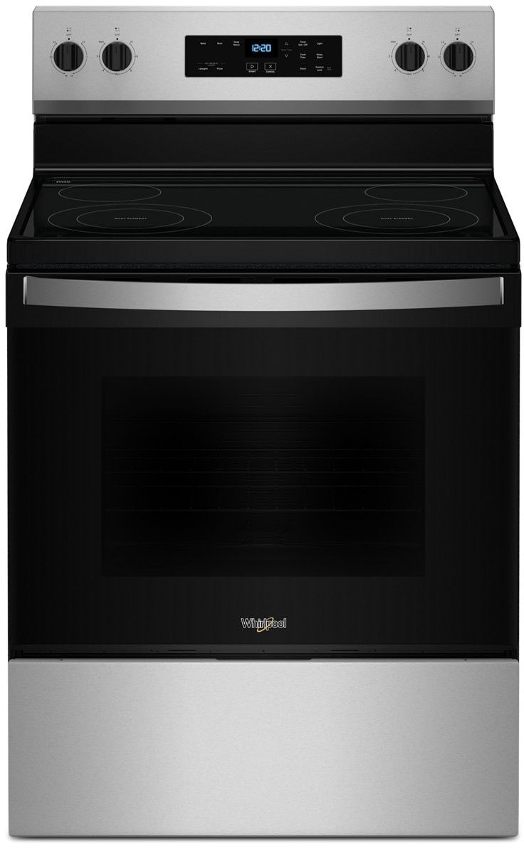 Whirlpool® 30" Stainless Steel Freestanding Electric Range