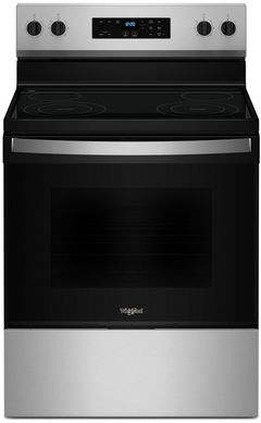 Whirlpool® 30" Stainless Steel Freestanding Electric Range