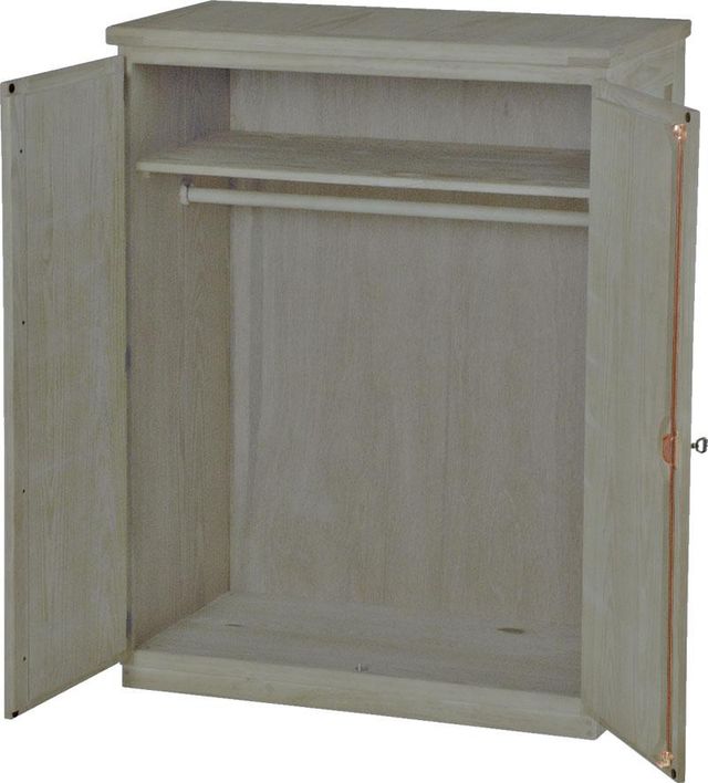 Crate Designs™ Furniture Storm Lacquer Top Small Closet Armoire-0
