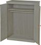 Crate Designs™ Furniture Storm Lacquer Top Small Closet Armoire-0