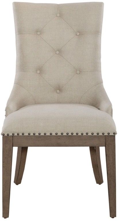 Liberty Furniture Americana Farmhouse Beige/Dusty Taupe Upholstered Shelter Dining Side Chair-2
