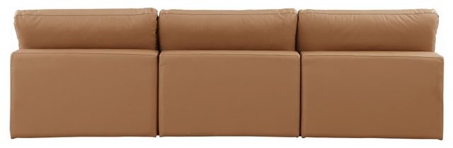 Meridian Furniture Comfy 3-Piece Cognac Modular Sectional Armless Sofa-2