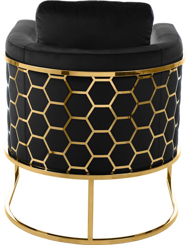 Meridian Furniture Casa Black/Gold Velvet Chair-1