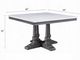 ACME Furniture Yabeina White Marble Top Dining Table with Gray Oak Base-2