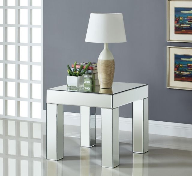 Meridian Furniture Lainy Mirrored End Table-1
