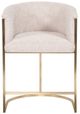 Vanguard® Furniture Vanguard Skye Novum Dove/Satin Brass Counter Stool-1