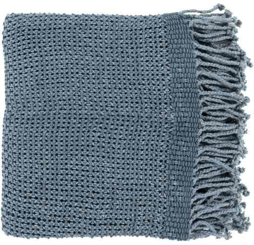 Surya Tibey Denim 50"x70" Throw Blanket-0