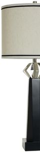 StyleCraft Norman Wyatt Home Icon Black/Silver Poly Table Lamp-1