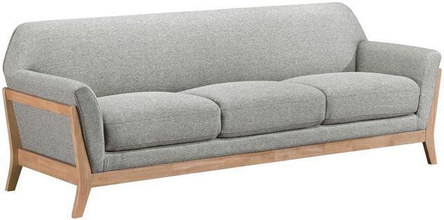 Coaster® Vaughn Gray Upholstered Flared Arm Sofa-0