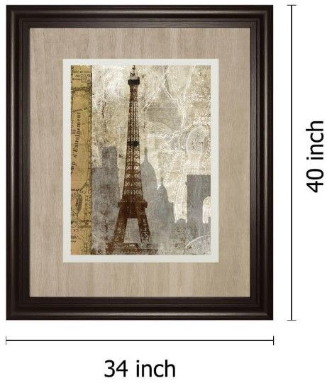 Classy Living Mallett, K April in Paris 34" Wall Art-2