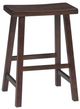 John Thomas Furniture® Home Accents Espresso 24" Saddleseat Counter Stool-0