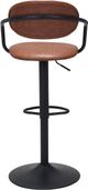 Zuo® Modern Kirby Black/Vintage Brown Bar Stool-3