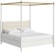 A.R.T. Furniture® Haven Warm White King Upholstered Canopy Poster Bed-0