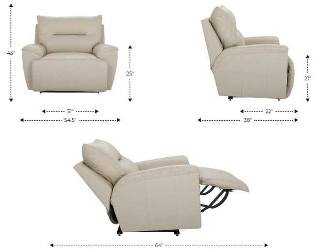 La-Z-Boy® Palmer Cocoa Manual Reclining Chair and a Half-2