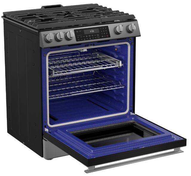 Sharp® 30" Stainless Steel Slide In Gas Range-2