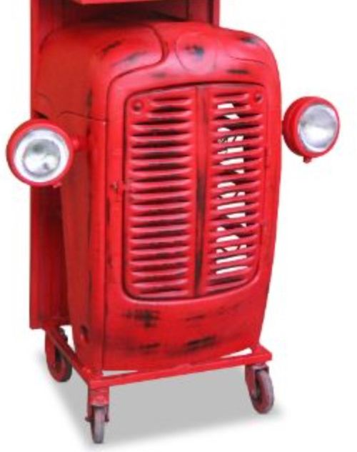 Jaipur Furniture Retro Red Wow Tractor Bar Cabinet-2