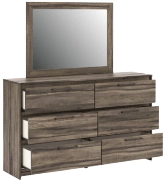 Signature Design by Ashley® Elbrim Brown Dresser and Mirror-2